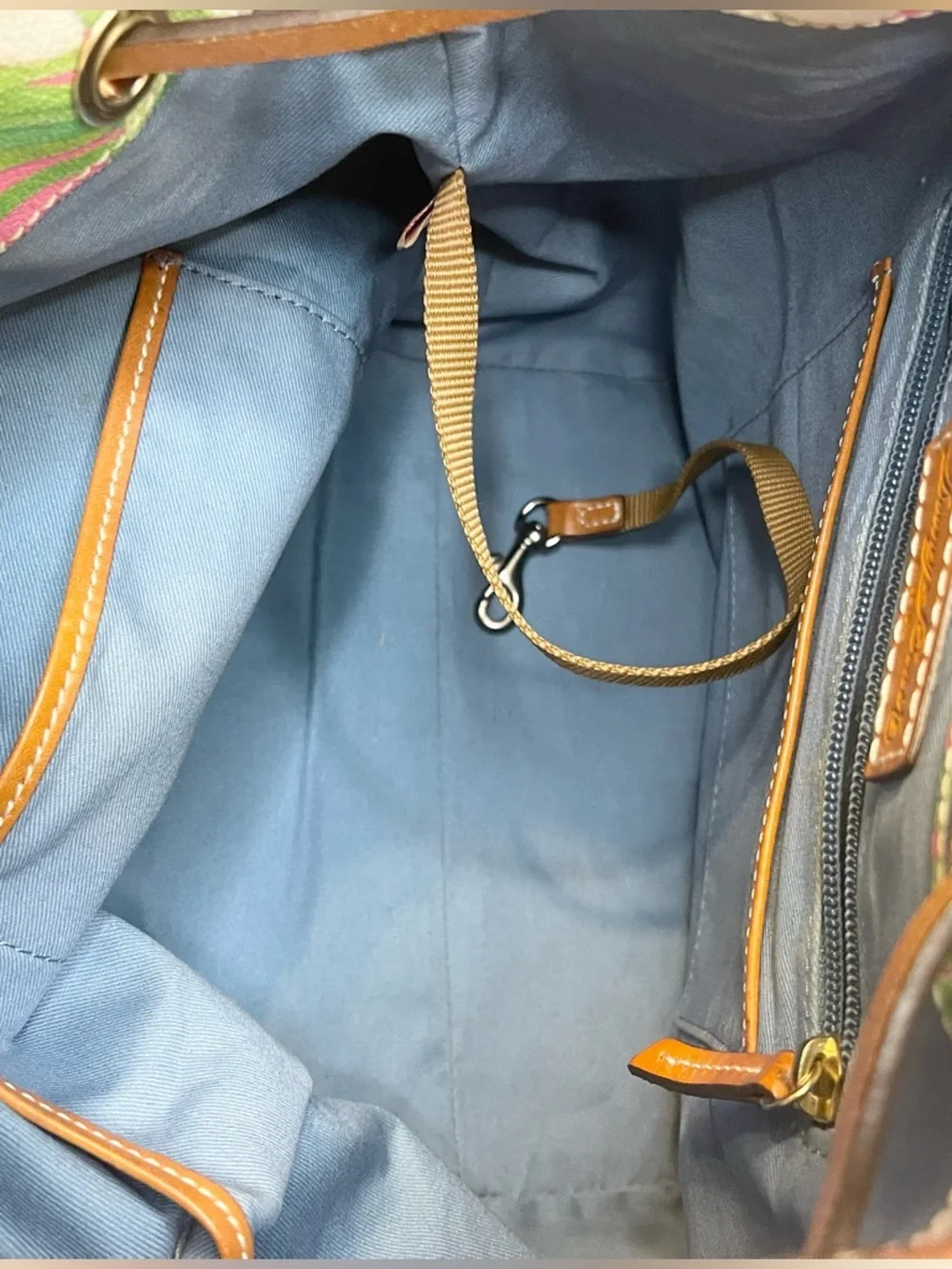 Dooney & Bourke Daffodil Botanical Drawstring Bucket Bag